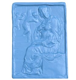 Madonna of the Stairs – Famous statue B009745 file Obj or Stl free download 3D Model for CNC and 3d printer