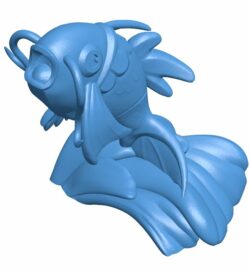 Magikarp Pokemon B009741 file Obj or Stl free download 3D Model for CNC and 3d printer