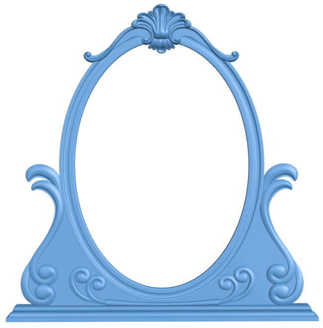 Mirror frame pattern T0005476 download free stl files 3d model for CNC wood carving