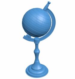 Model of the globe B009664 file obj free download 3D Model for CNC and 3d printer