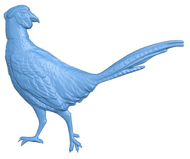 Pheasant T0005930 download free stl files 3d model for CNC wood carving