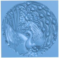 Phoenix painting T0005578 download free stl files 3d model for CNC wood carving
