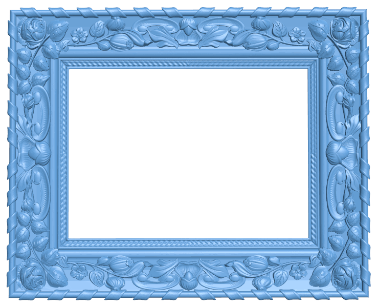 Picture frame or mirror T0005511 download free stl files 3d model for CNC wood carving
