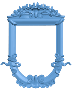 Picture frame or mirror T0005521 download free stl files 3d model for CNC wood carving