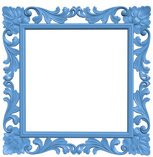 Picture frame or mirror T0005522 download free stl files 3d model for CNC wood carving