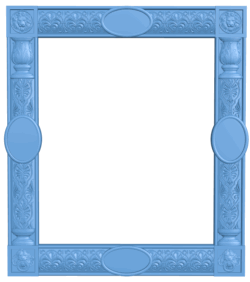 Picture frame or mirror T0005524 download free stl files 3d model for CNC wood carving