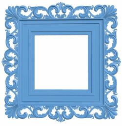Picture frame or mirror T0005814 download free stl files 3d model for CNC wood carving