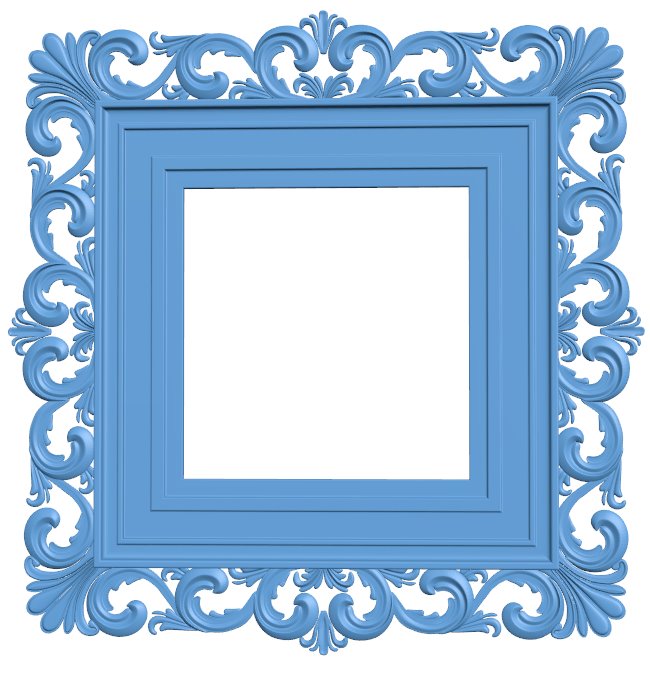 Picture frame or mirror T0005814 download free stl files 3d model for CNC wood carving