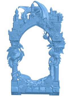 Picture frame or mirror T0005927 download free stl files 3d model for CNC wood carving