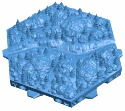 Plastic Tape assembled honeycomb shape B009729 file Obj or Stl free download 3D Model for CNC and 3d printer
