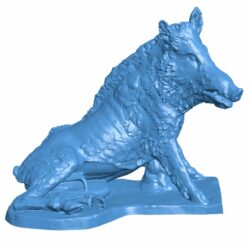 Porcellino – Famous statue B009750 file Obj or Stl free download 3D Model for CNC and 3d printer