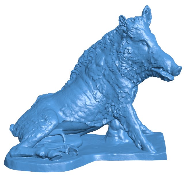 Porcellino - Famous statue B009750 file Obj or Stl free download 3D Model for CNC and 3d printer