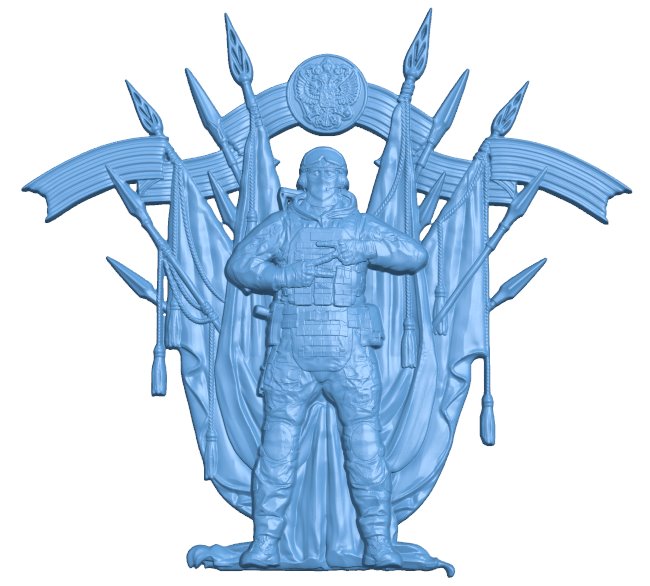 Russian warrior T0005767 download free stl files 3d model for CNC wood carving