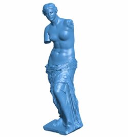 Smk Venus – Famous statue B009723 file Obj or Stl free download 3D Model for CNC and 3d printer