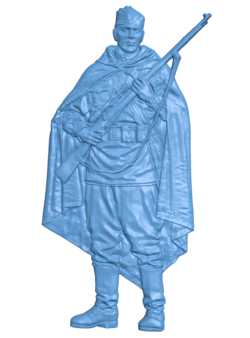 Soldier T0005534 download free stl files 3d model for CNC wood carving