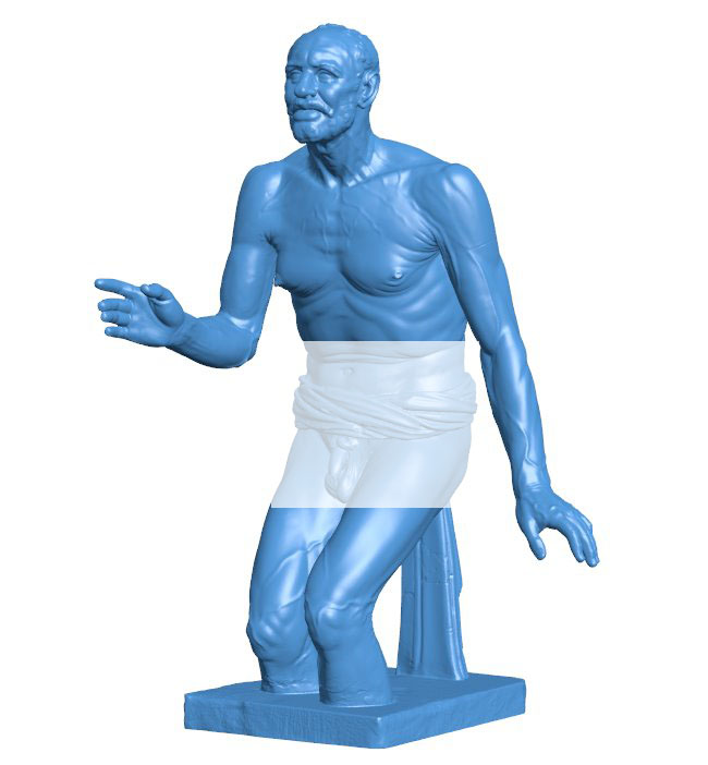The Dying Seneca or Borghese Fisherman B009704 file Obj or Stl free download 3D Model for CNC and 3d printer