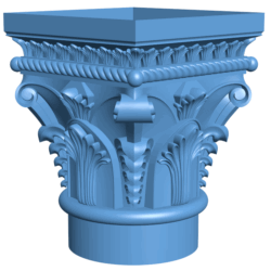Top of the column T0005400 download free stl files 3d model for CNC wood carving