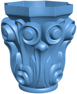Top of the column T0005402 download free stl files 3d model for CNC wood carving