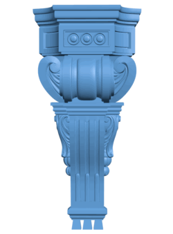 Top of the column T0005439 download free stl files 3d model for CNC wood carving