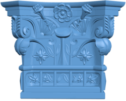 Top of the column T0005443 download free stl files 3d model for CNC wood carving