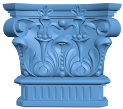 Top of the column T0005444 download free stl files 3d model for CNC wood carving