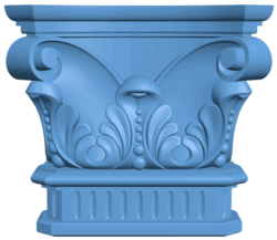 Top of the column T0005445 download free stl files 3d model for CNC wood carving