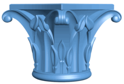 Top of the column T0005446 download free stl files 3d model for CNC wood carving