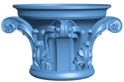 Top of the column T0005447 download free stl files 3d model for CNC wood carving
