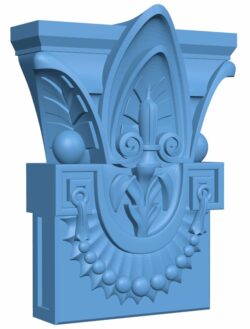 Top of the column T0005681 download free stl files 3d model for CNC wood carving
