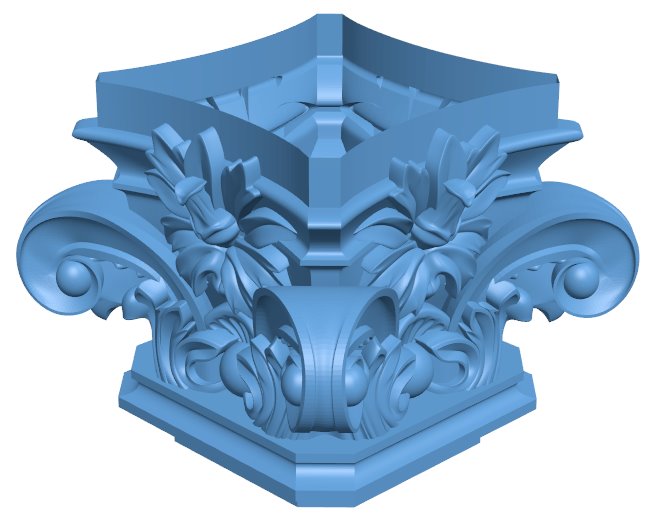 Top of the column T0005682 download free stl files 3d model for CNC wood carving