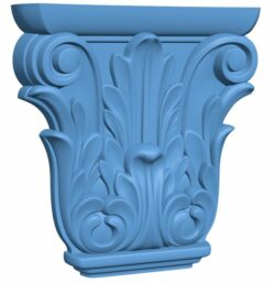 Top of the column T0005684 download free stl files 3d model for CNC wood carving