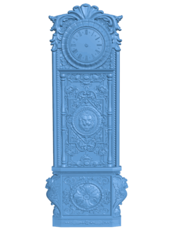 Wall clock pattern T0005413 download free stl files 3d model for CNC wood carving