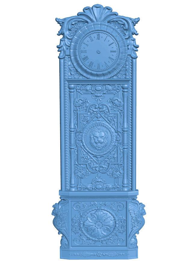 Wall clock pattern T0005413 download free stl files 3d model for CNC wood carving