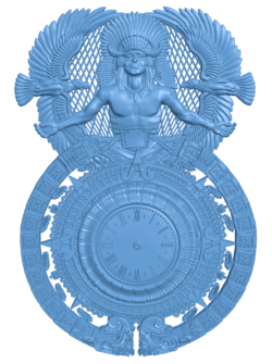 Wall clock pattern T0005414 download free stl files 3d model for CNC wood carving