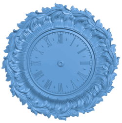 Wall clock pattern T0005415 download free stl files 3d model for CNC wood carving