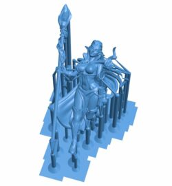 Witch presupported B009701 file Obj or Stl free download 3D Model for CNC and 3d printer