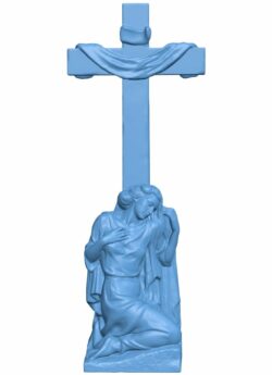 Woman at the cross T0005740 download free stl files 3d model for CNC wood carving