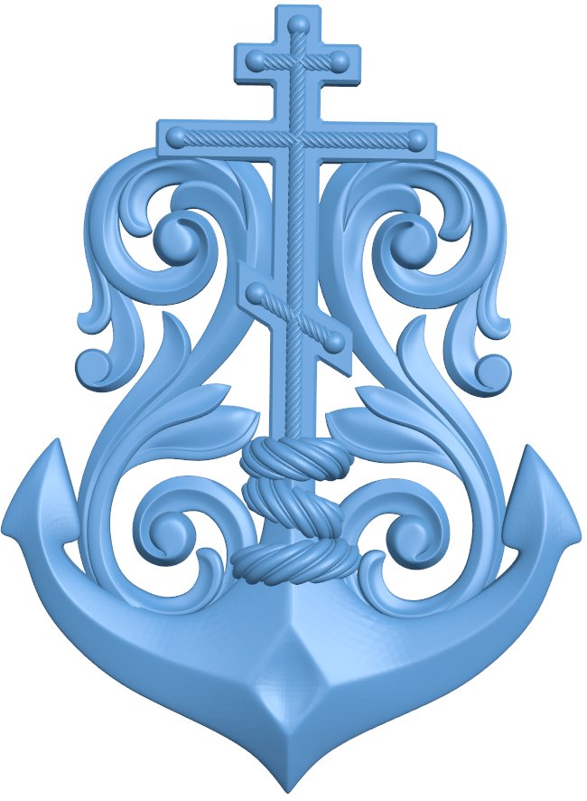 Anchor pattern T0006061 download free stl files 3d model for CNC wood carving