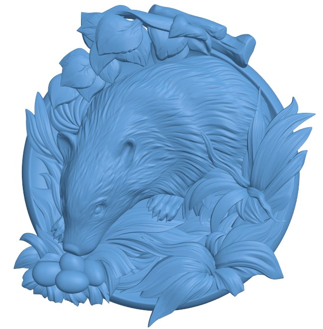 Badger T0006301 download free stl files 3d model for CNC wood carving