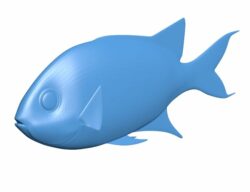 Blue Green Reef Chromis B009771 file Obj or Stl free download 3D Model for CNC and 3d printer