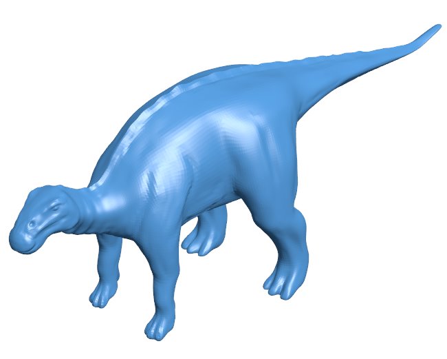 Brachylophosaurus B009789 file Obj or Stl free download 3D Model for CNC and 3d printer