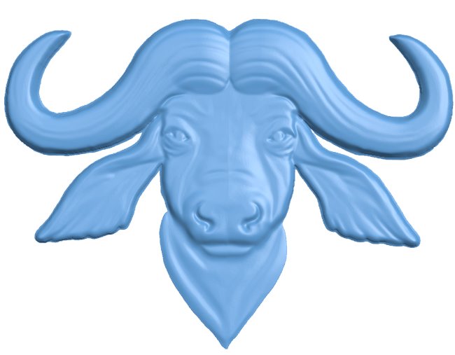 Buffalo head T0006221 download free stl files 3d model for CNC wood carving