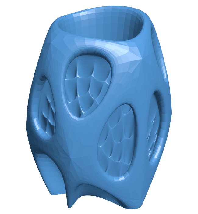 Cactus Vase B009791 file Obj or Stl free download 3D Model for CNC and 3d printer