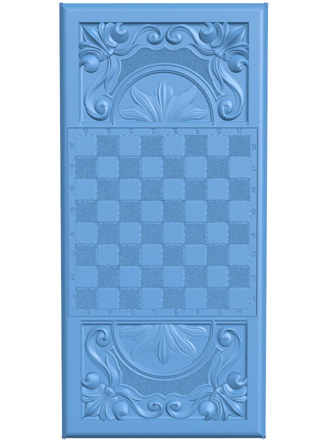 Chessboard T0006344 download free stl files 3d model for CNC wood carving