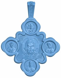 Cross necklace pattern T0006265 download free stl files 3d model for CNC wood carving