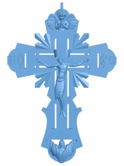 Cross necklace pattern T0006266 download free stl files 3d model for CNC wood carving