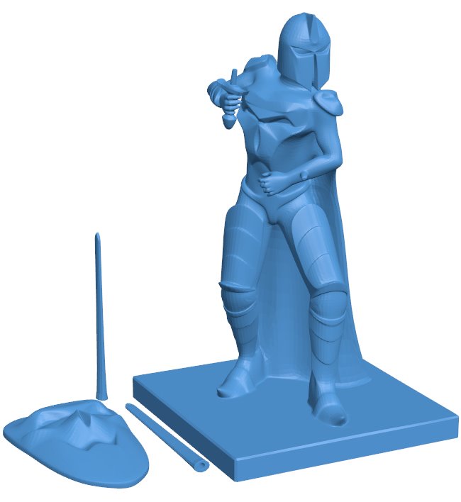 Death Dealer B009799 file Obj or Stl free download 3D Model for CNC and 3d printer