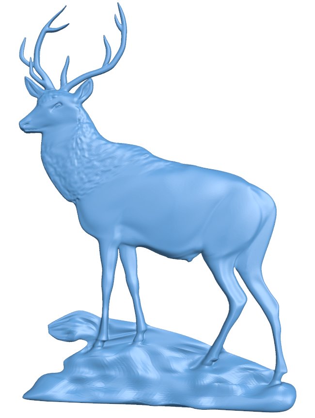 Deer T0006064 download free stl files 3d model for CNC wood carving