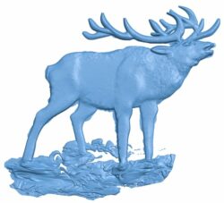 Deer T0006065 download free stl files 3d model for CNC wood carving