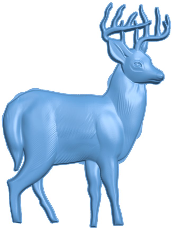 Deer T0006066 download free stl files 3d model for CNC wood carving